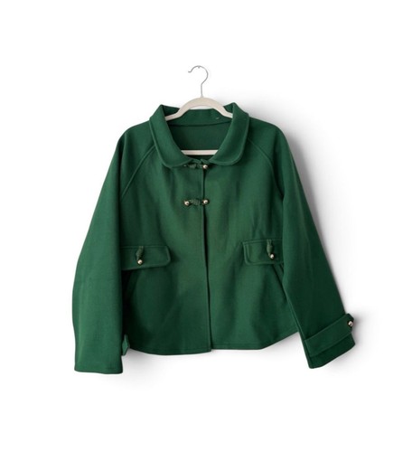 Emerald green wool - green, swing