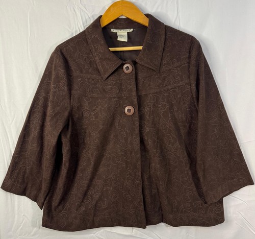 Brown jacquard jacket womens - jacquard,